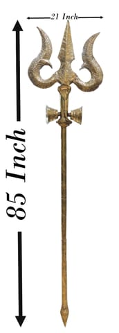 Brass Trishul - 21*5.5*85 Inch (Z622 M)