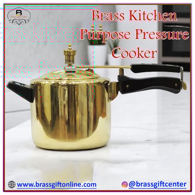 Brass Cooker - 15*6.7*9 Inch, Capacity 3 Liter (Z635 C)
