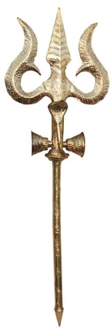 Brass Trishul - 19.5*5.5*60 Inch (Z622 I)