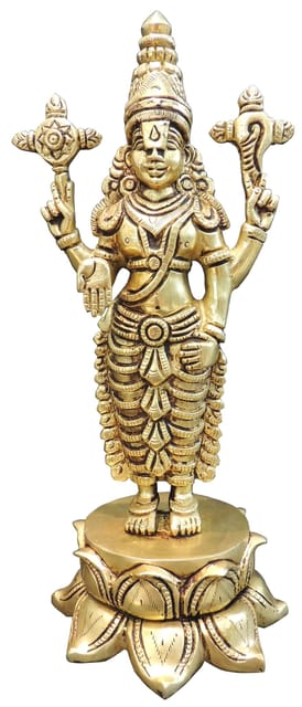 Brass Showpiece BalaJi God Idol Statue - 5*4.5*10 Inch (BS1770 D)