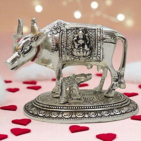 Aluminium Showpiece Cow - 5.5*4*4.2 Inch (AS480 S)