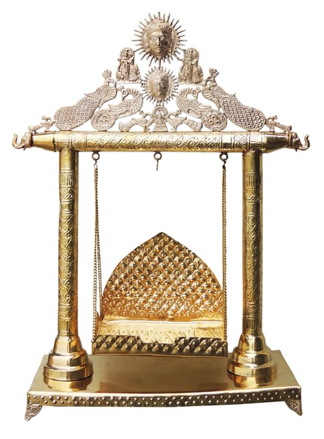 Brass Showpiece Jhula - 27.5*10.6*36 Inch (AS227 G)