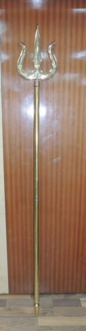 Brass Trishul -7.5*1.2*62.5 Inch (Z138 I)