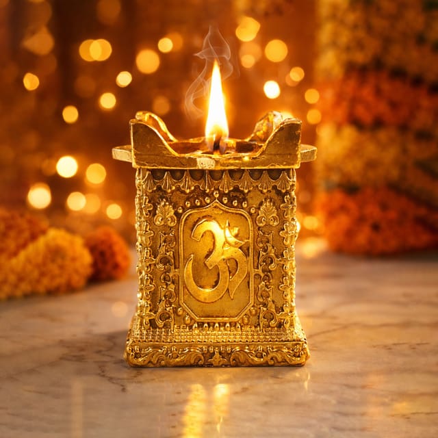 Brass Showpiece Deepak God Idol Statue - 1.2*1.2*2 Inch (BS1859 C)