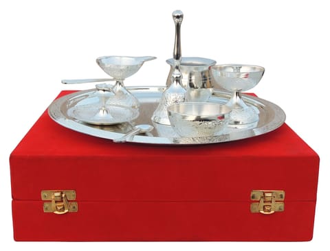 Brass Decorative Puja Thali Set Diwali Gifting Item (B293 S)