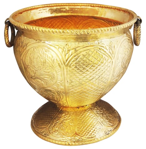 Brass Home Decorative Planter, Gamla - 15*15*14.5 Inch (F597 D)