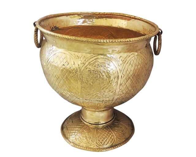 Brass Home Decorative Planter, Gamla - 20*20*22 Inch (F597 J)
