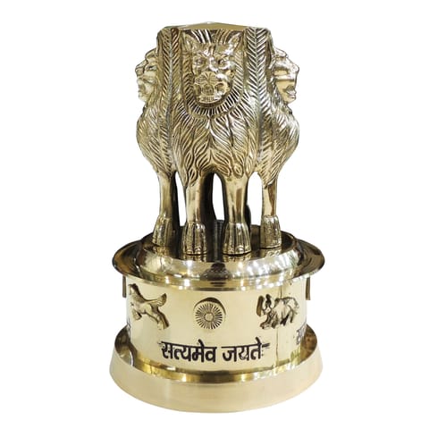 Brass Home Decorative Ashok Lath Showpiece - 5*5*8 Inch (F670 H)