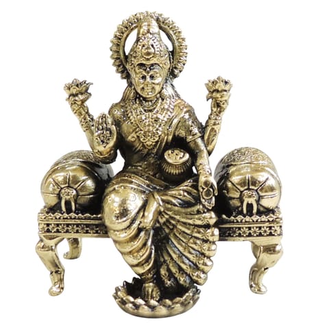 Brass Showpiece Laxmi Sofa Statue - 2.5*2*3 Inch (BS1908 L)