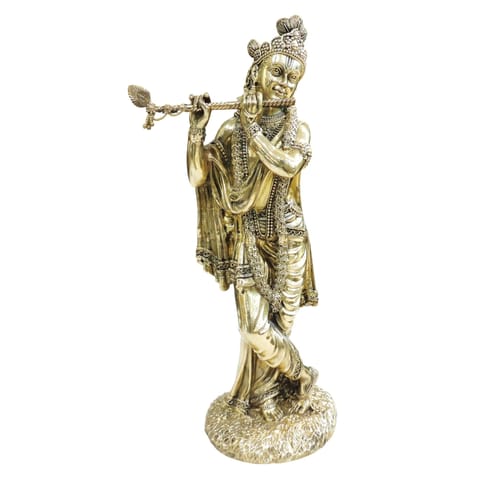 Brass Showpiece Krishna Statue - 5.5*5.5*16 Inch (BS1806 L)