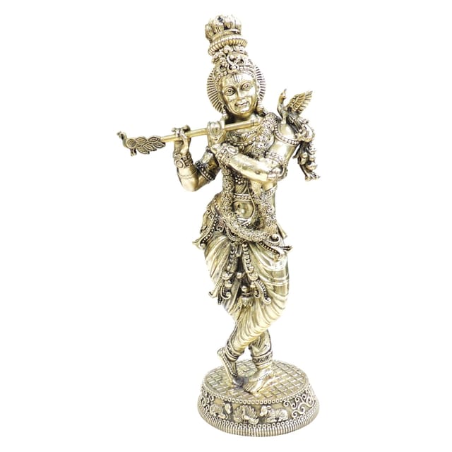 Brass Showpiece Krishna Statue - 7*4.5*15 Inch (BS1806 K)