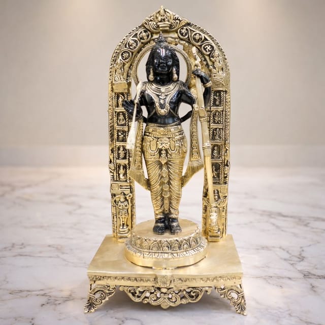 Brass Showpiece Black Ramlala Statue - 5.5*3.5*11.7 Inch (BS1738 T)