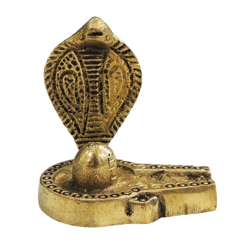 Brass Showpiece Shivling Statue - 1.6*1.5*1.5 Inch (BS1595 B)