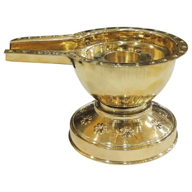 Brass Shivling Abhishek Patra - 19*13*10.5 Inch (Z655 C)