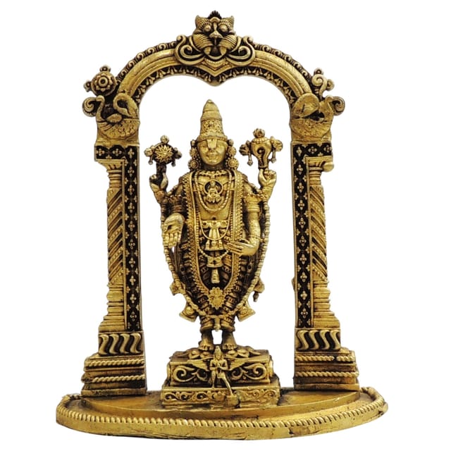 Brass Showpiece Tirupati Balaji God Idol Statue - 5*2.1*6 Inch (BS1911 C)