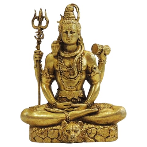 Brass Showpiece Shiv Ji God Idol Statue - 3*2*4 Inch (BS1734 X)