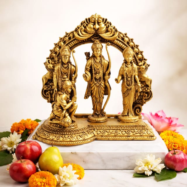 Brass Showpiece Ram Darbar God Idol Statue - 5.7*3*6 Inch (BS1728 H)