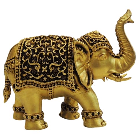 Brass Showpiece Elephant God Idol Statue - 4.5*2*4 Inch (BS1707 Y)