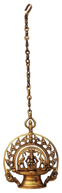 Brass Showpiece Gaj Laxmi Ji God Idol Statue - 8*5.5*10 Inch (BS1589 A)