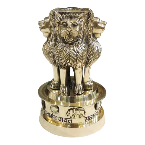 Brass Home Decorative Ashok Lath Showpiece - 6.2*6.2*10 Inch (F670 I)