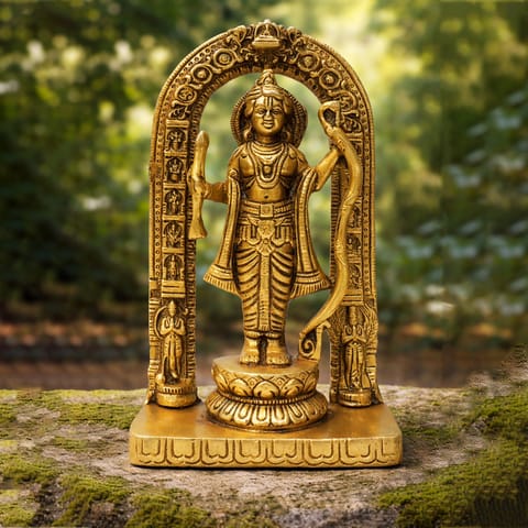 Brass Showpiece Ram Lala God Idol Statue - 3.7*2*6.5 Inch (BS1717 G)