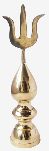 Brass Kalash Trishul No. 4 - 2.6*2.6*10.5 inch (Z394 D)