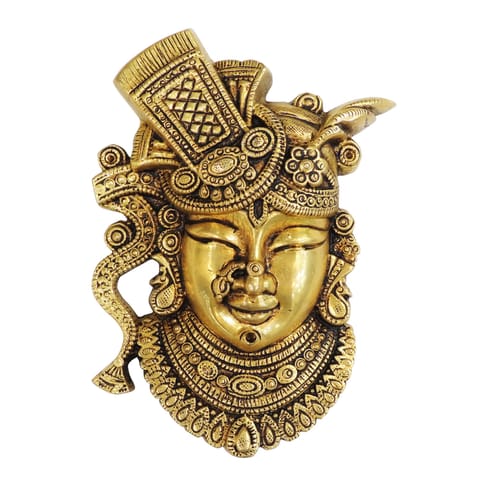 Brass Showpiece Shrinath God Idol Statue - 4.5*1.5*6 Inch (BS1720 A)