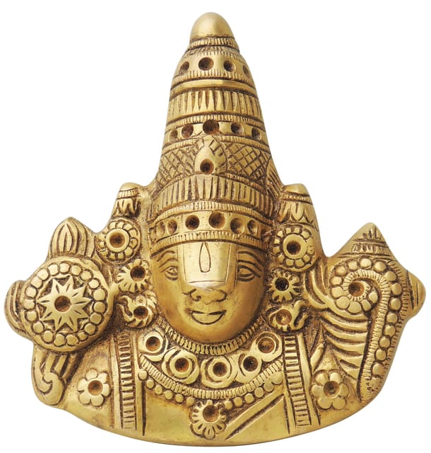 Brass Wall Hanging Showpiece  Tirupati Bala Ji Statue  - 6.5*1*7 Inch (BS1323 C)