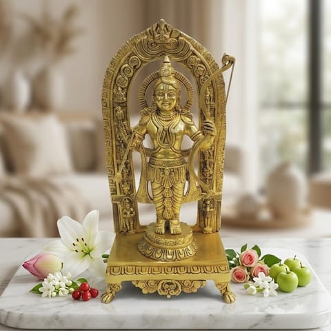 Brass Showpiece Ram Lala God Idol Statue - 9.5*6*18.5 (BS1738 M)