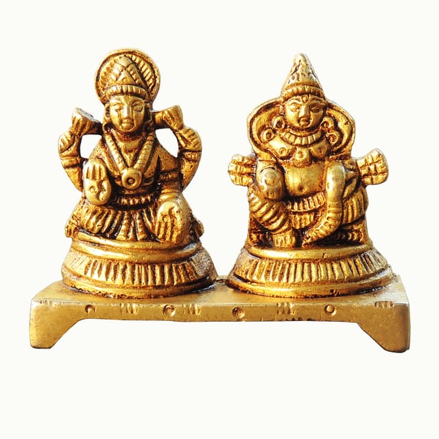 Brass Showpiece Kuber Laxmi God Idol Statue - 2.5*1*2 Inch (BS1786 H)