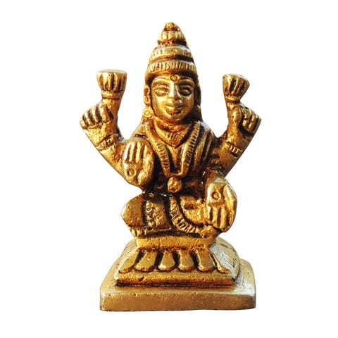 Brass Showpiece Laxmi Ji God Idol Statue - 1.2*1.2*2 Inch (BS1785 L)