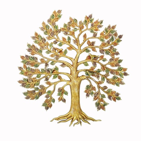 Brass Showpiece Tree God Idol Statue - 21*1*22 Inch (BS1569 F)