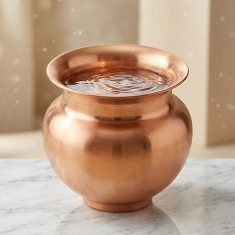 Copper Lota - 3.5*3.5*3 Inch, 200 Ml (Z321 A)