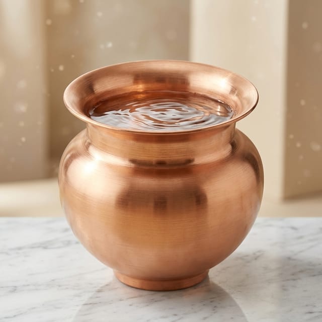 Copper Lota - 3.5*3.5*3 Inch, 200 Ml (Z321 A)