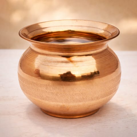 Copper Lota, 700 ML  - 4.6*4.6*4.5 inch (Z390 H)