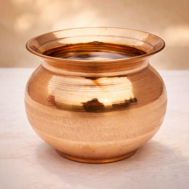 Copper Lota, 700 ML  - 4.6*4.6*4.5 inch (Z390 H)
