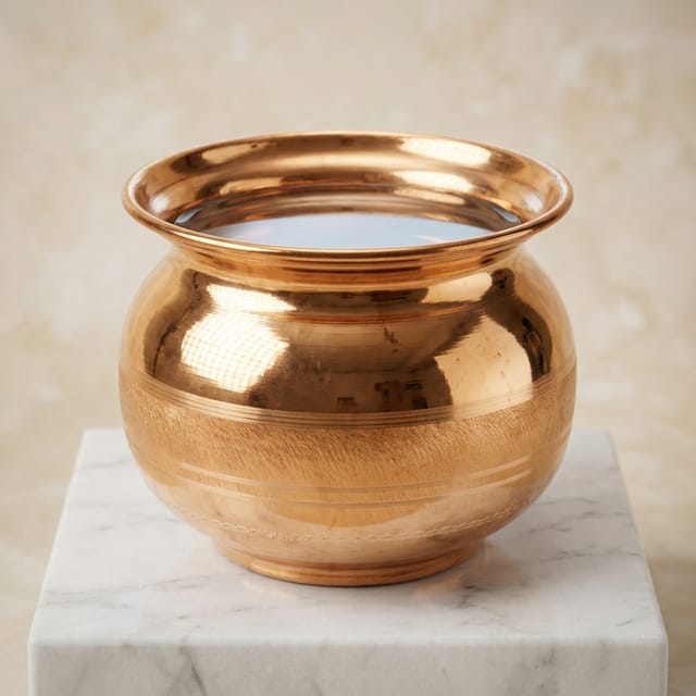 Copper Lota, 300 ML - 4.1*4.1*3.5 inch (Z390 D)