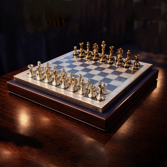 Brass Chess - 11.8*11.8*3.8 inch (BS363 C)