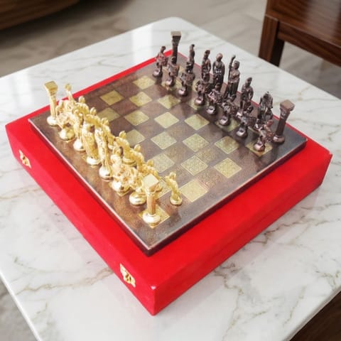Brass Chess Gold Copper  - 12*12*1 inch (BS363 E)