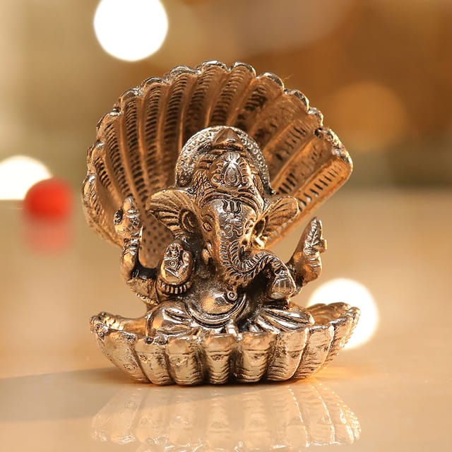 Showpiece Ganeshji in Seep - 3.5*2.5*4 inch (AS190 S)
