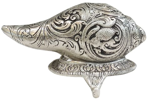 Aluminium Showpiece Shank With Stand Statue (AS342 S)