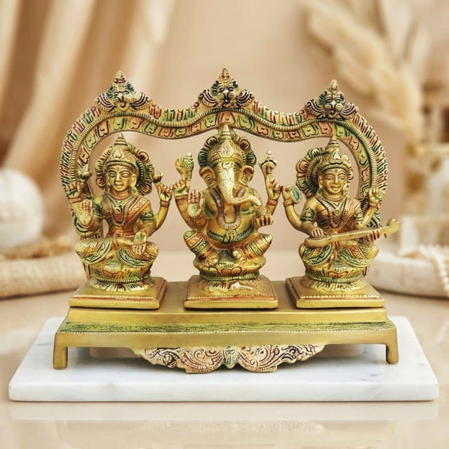 Brass Showpiece LGS God Idol Statue - 9.5*3.5*9 Inch (BS1247 E)