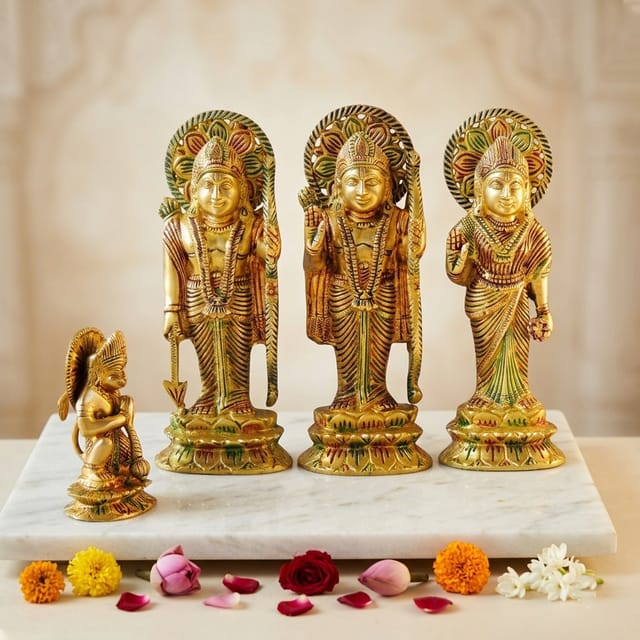 Brass Showpiece Ram Darbar God Idol Statue (BS1380 D)