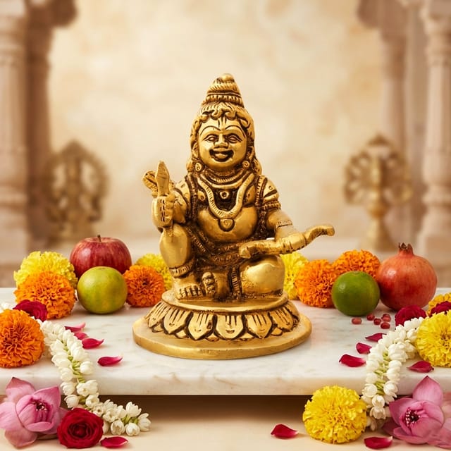 Brass Showpiece Ramlala God Idol Statue - 3.2*3*4.5 Inch (BS1682 B)