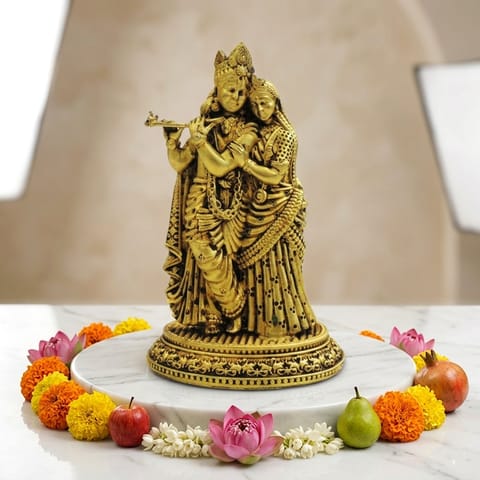 Brass Showpiece Radha Krishna God Idol Statue - 2.7*2*4 Inch (BS1883 B)