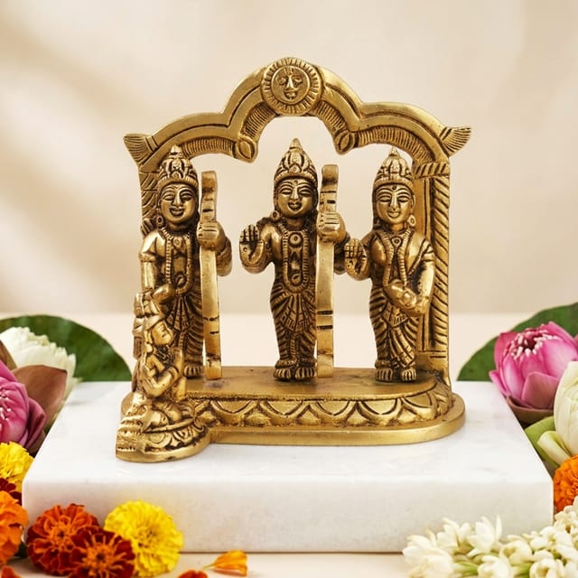 Brass Showpiece Ramdarbar Idol - 4.5*2.5*4.5 Inch (BS1057 E)
