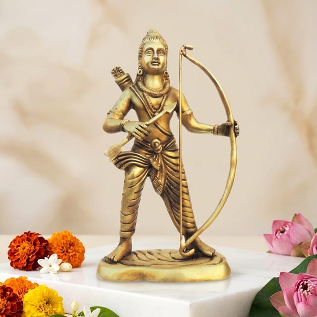 Brass Showpiece Ram Ji Statue - 6*3*11 Inch (BS1358 C)
