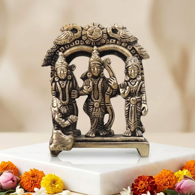 Brass Showpiece Ram Darbar God Idol Statue - 3*1*3.5 Inch (BS1394 B)