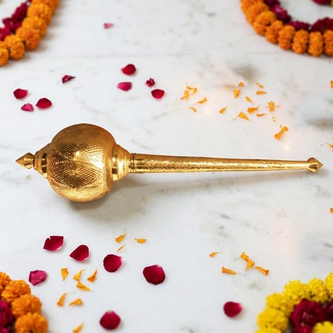 Brass Hanuman Mace, Gada  - 14.5*14.5*56.5 Inch (Z531 R)