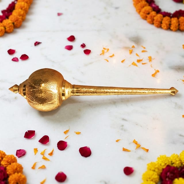 Brass Hanuman Mace, Gada  - 14.5*14.5*56.5 Inch (Z531 R)